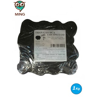 Than nướng ít khói COCONUT 1Kg than gáo dừa than nén BBQ