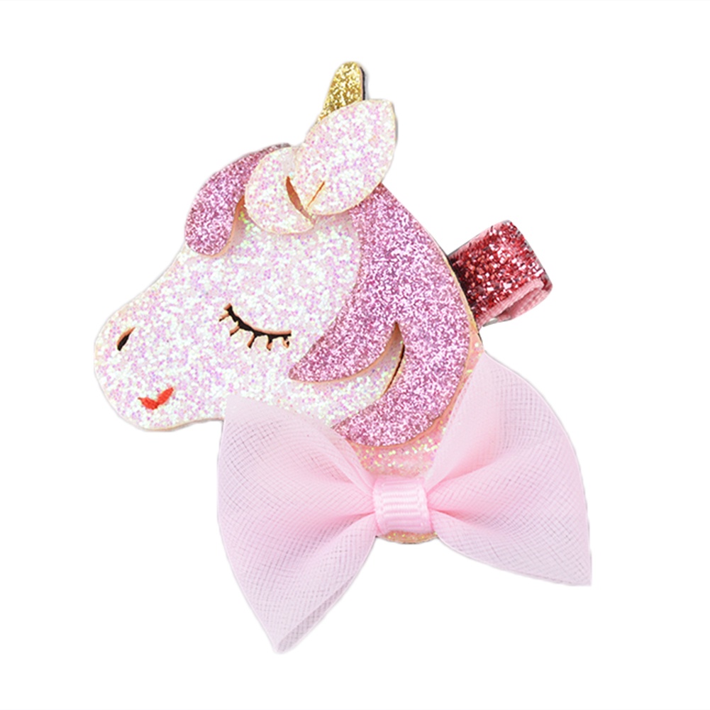 Kẹp tóc hình ngựa kì lân xinh xắn dành cho bé gái