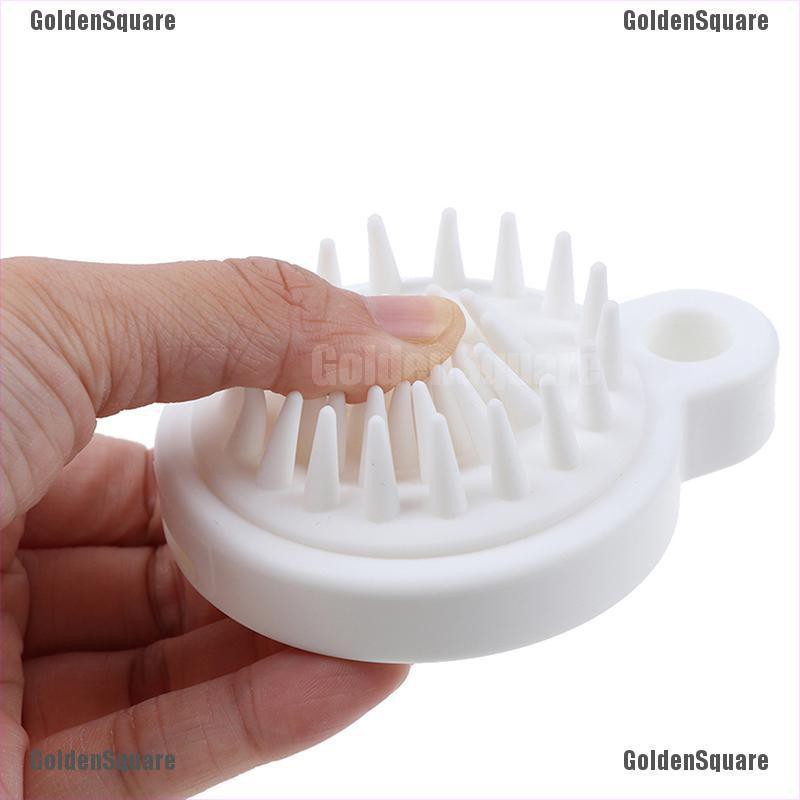 (hàng Mới Về) Bàn Chải Gội Đầu Massage Bằng Silicone Cao Cấp