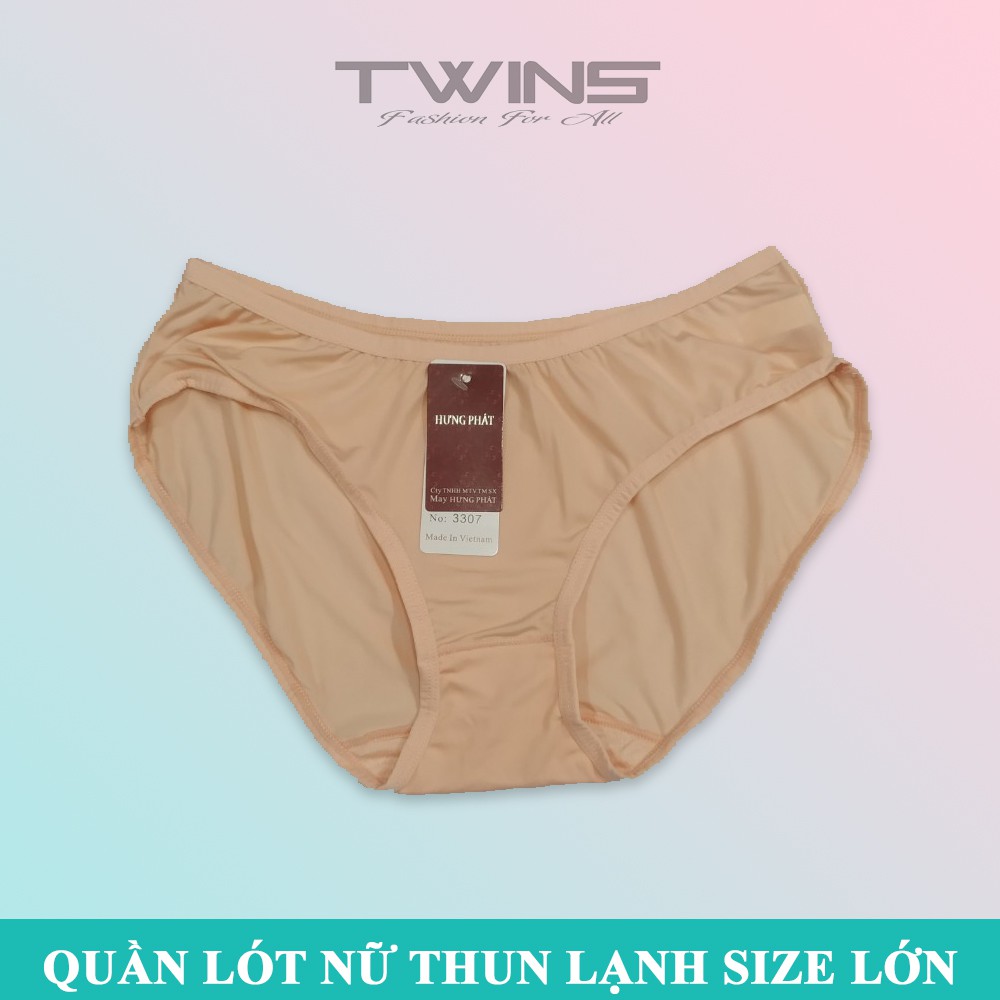Quần lót nữ thun lạnh trơn cao cấp Hưng Phát dạng lưng nhỏ chất liệu mềm mịn thoáng mát co giãn bigsize từ 60kg-75kg