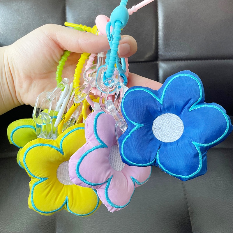 Móc Khóa Hình Bông Hoa Nhiều Màu Sắc Dễ Thương