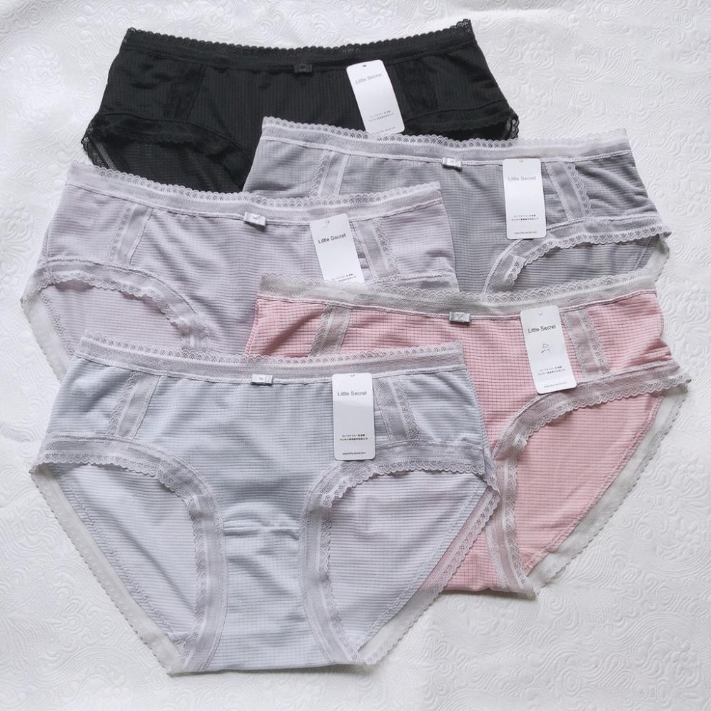 Quần lót thun kẻ viền ren cao cấp M5090