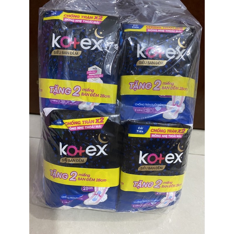 Lốc 8 Gói Băng Vệ Sinh Kotex Khô Thoáng Siêu Mỏng Cánh 8miếng/gói (Có Tặng)