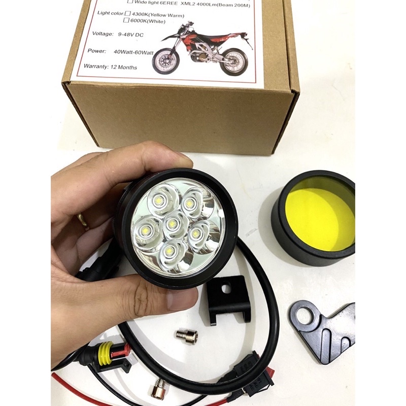 Đèn trợ sáng L6x hàng cao cấp 6 led cực sáng