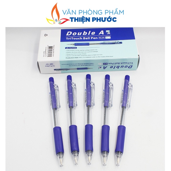 Bút bi Double A  Tritouch đầu bút 0.7mm nét đậm THIỆN PHƯỚC