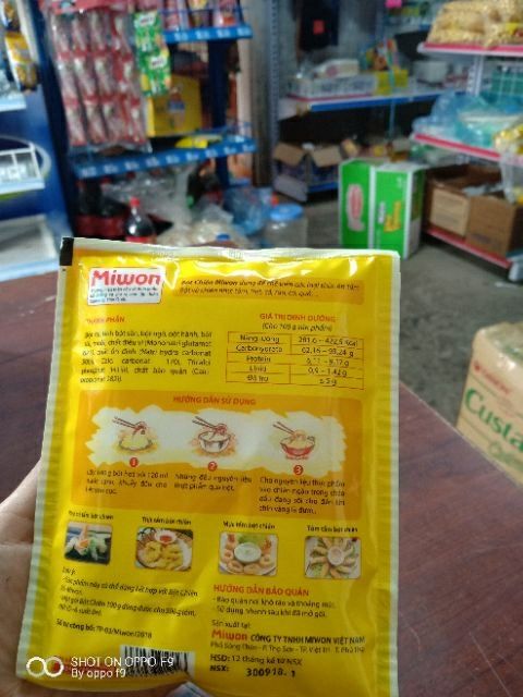 bột chiên giòn tan miwon gói 100g