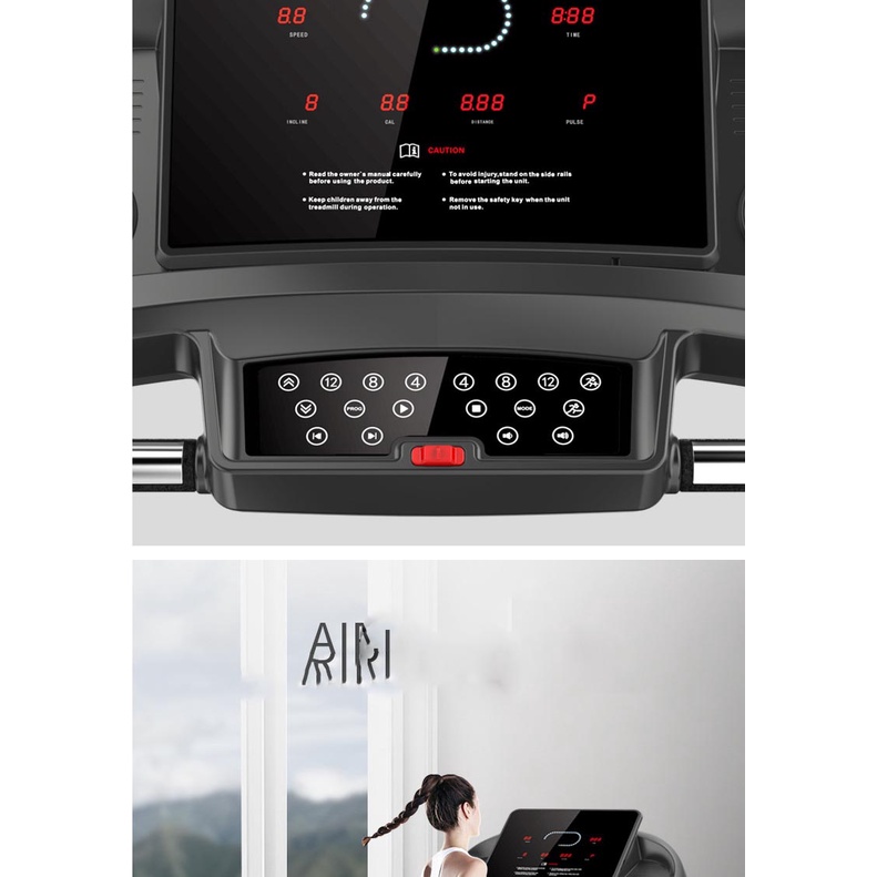 Máy chạy bộ điện đa năng OSAKY CP-Q6 pro tốc độ 1-20 km/h công xuất 4.5hp kích thước dài 1.8m màn hình LED 15,6 inch