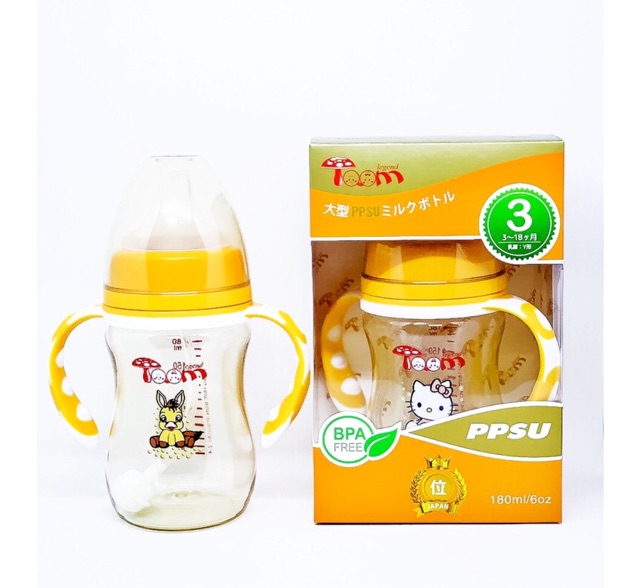  Bình sữa tay cầm TOOM 180ml và 260ml