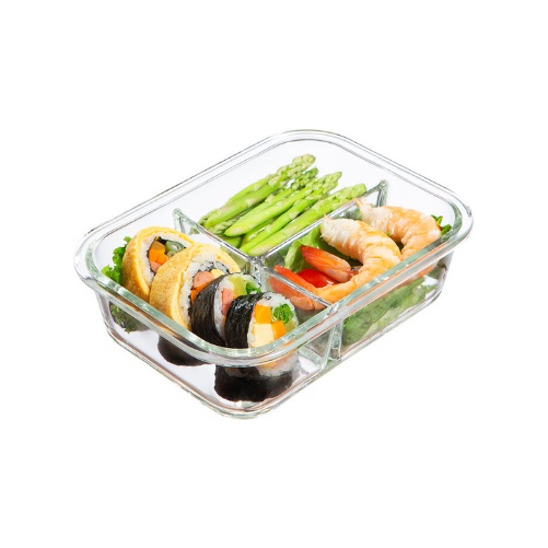 Hộp thủy tinh đựng thực phẩm - Dạng Chữ Nhật - Chịu Nhiệt - Size 370ml