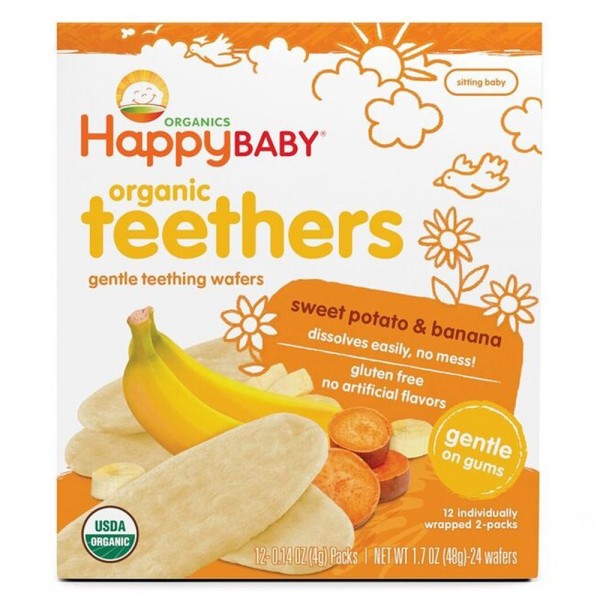 BÁNH ĂN DẶM HỮU CƠ HAPPY BABY TEETHERS