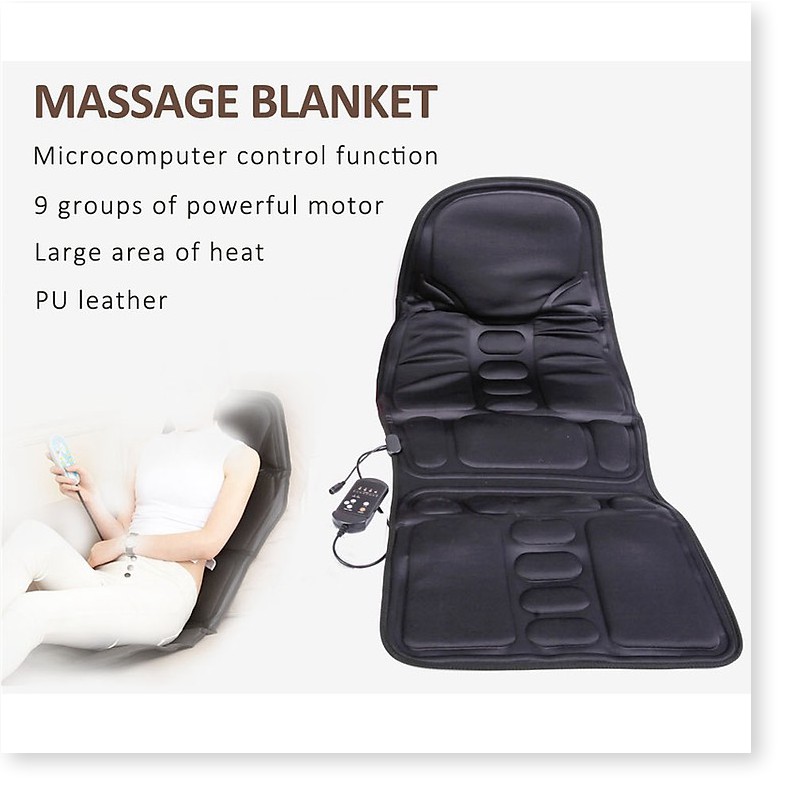Nệm massage  👉BH 1 THÁNG 👈  Nệm Massage Toàn Thân cao cấp giúp thư giãn tuyệt đối, lưu thông khí huyết, hạn chế mệt mỏ