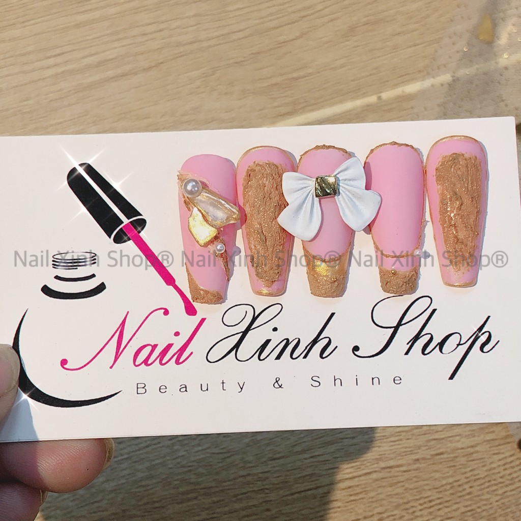 Charm nơ trang trí móng tay nghệ thuật nail Nhật Bản, nail hot 2021