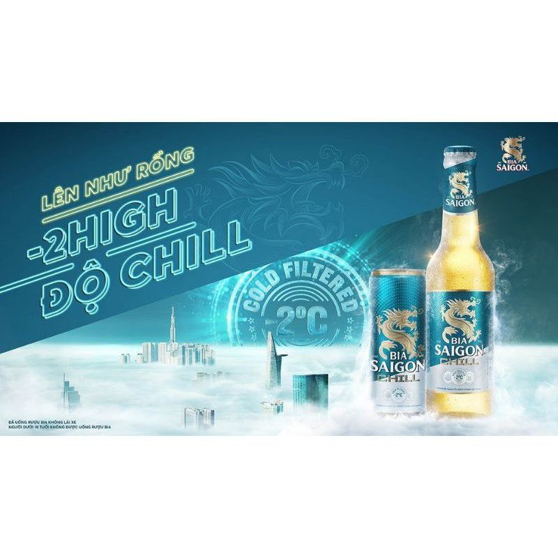 THÙNG BIA SÀI GÒN CHILL- LÊN NHƯ RỒNG