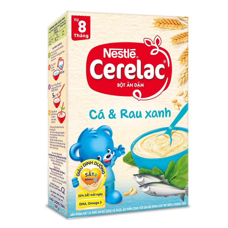 Suata24h-Bột Ăn Dặm Nestle Cerelac đủ vị 200g