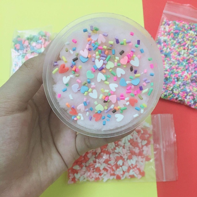Slime mây bánh kem đào ngọt ngọt