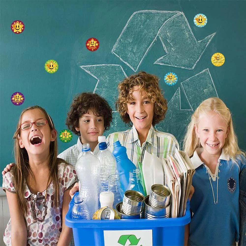 Bộ 500 Miếng Dán Khen Thưởng Sáng Tạo Cho Bé Mẫu Giáo|Sticker Dán Trang Trí Xinh Xắn Chất Lượng