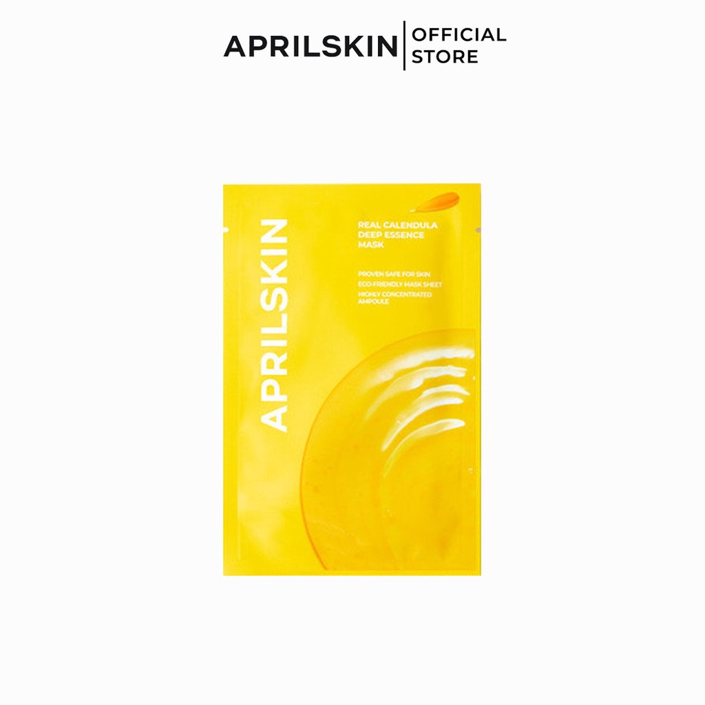 Mặt nạ giấy Aprilskin Real Calendula Deep Essence mask 20g