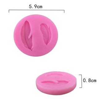 Khuôn silicon lông chim L008