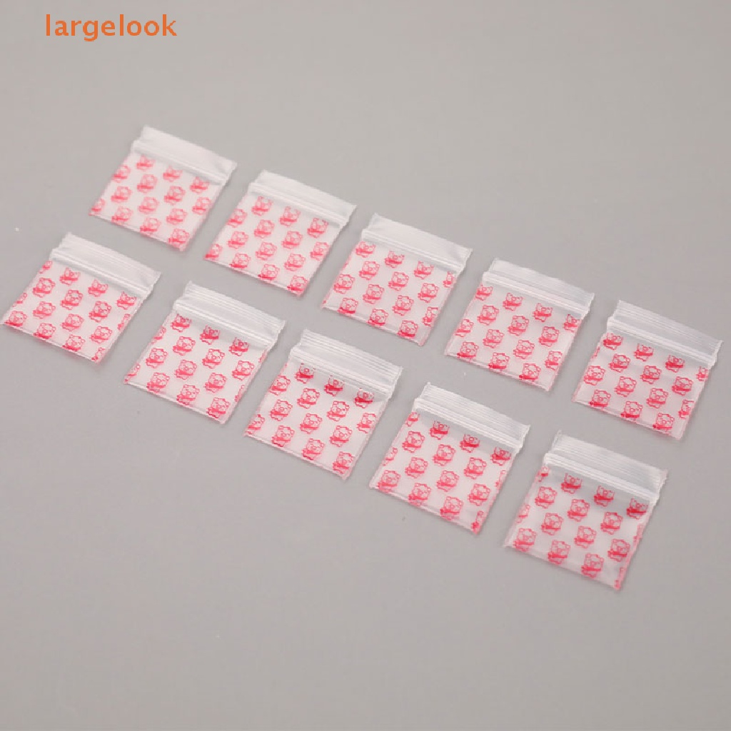 Set 100 Túi Zip Nhựa Mini Đựng Thuốc Tiện Dụng