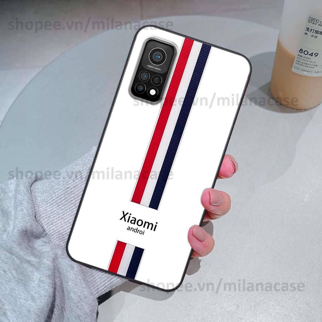 Ốp Xiaomi Mi 10T Pro in giả da phong cách thể thao, cá tính, thời trang