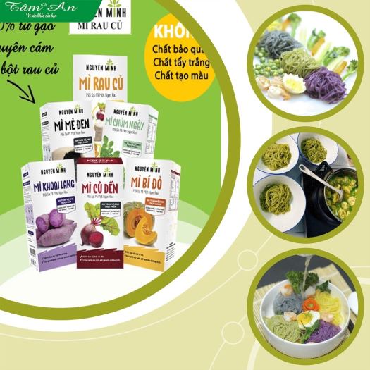 Miến Rau Củ Nguyên Minh Hộp 250gr - Sợi Nhỏ Dai Ngon,Dinh Dưỡng Cho Cả Nhà, Tốt Cho Người Ăn Kiêng