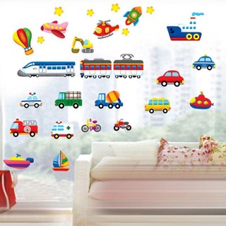Sticker dán tường trang trí hình hoạt hình 3D dành cho trẻ em hoa lụa gương tròn hồ cá mini trang trí chụp ảnh chỉ lụa