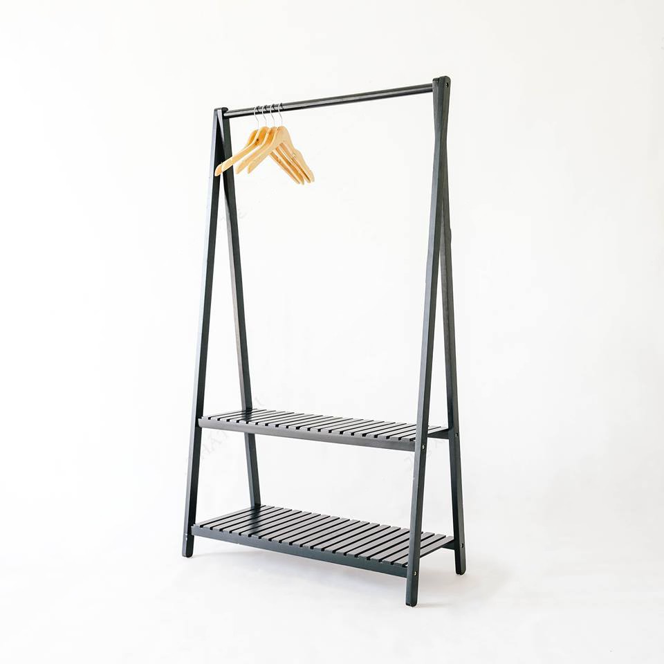 [HÀNG LOẠI A] GIÁ TREO QUẦN ÁO GỖ THÔNG CHỮ A 2 TẦNG HÀN QUỐC SIZE 86 - A HANGER 2F | BigBuy360 - bigbuy360.vn