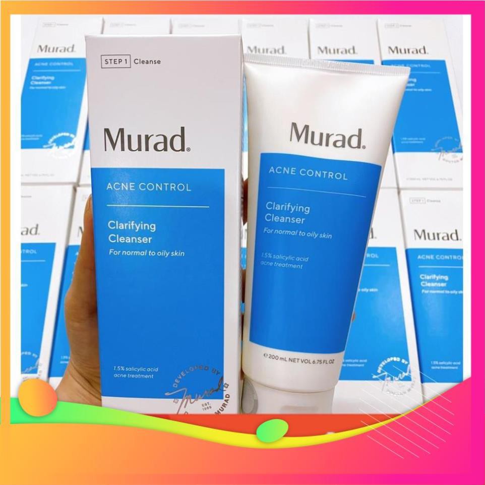 [GIÁ SỐC - BAO BÌ MỚI] Sữa Rửa Mặt Cải Thiện Da Và Xóa Mụn, Kiểm Soát Dầu Murad Clarifying Cleanser Acne