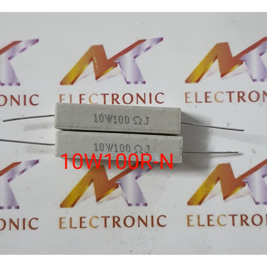 Trở 10W100R 10W100OHM 10W 100R hình chữ nhật nằm ngang (con)