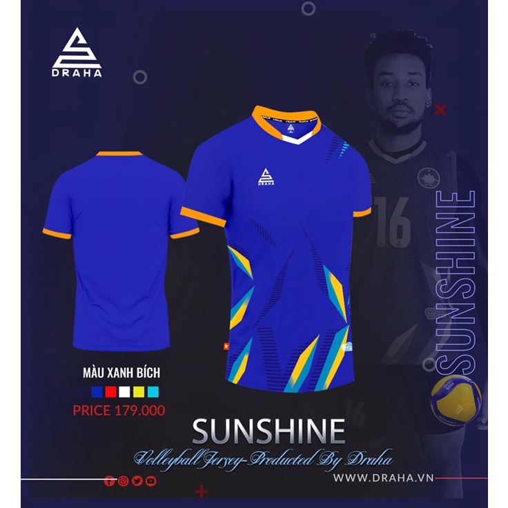 Bộ quần áo bóng chuyền Nam mã mới sunshine.kèm hình thật  Nhắn tin nội dung in ấn cho shop.