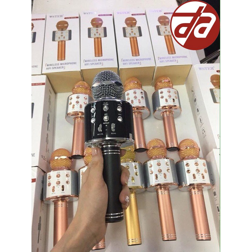 Micro Karaoke Kiêm Loa BLUETOOTH WS858