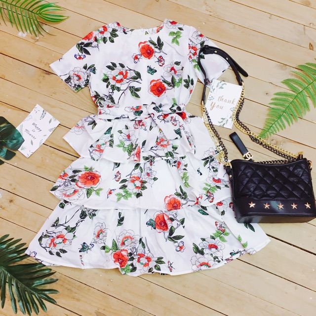 Váy maxi hoa tầng | BigBuy360 - bigbuy360.vn