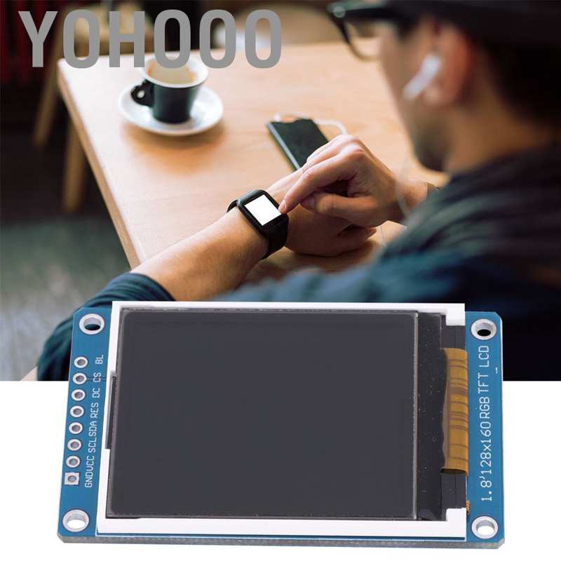 Yohooo 1.8"  ST7735S TFT LCD Display Screen 128RGB x 160 Resolution SPI for Arduino