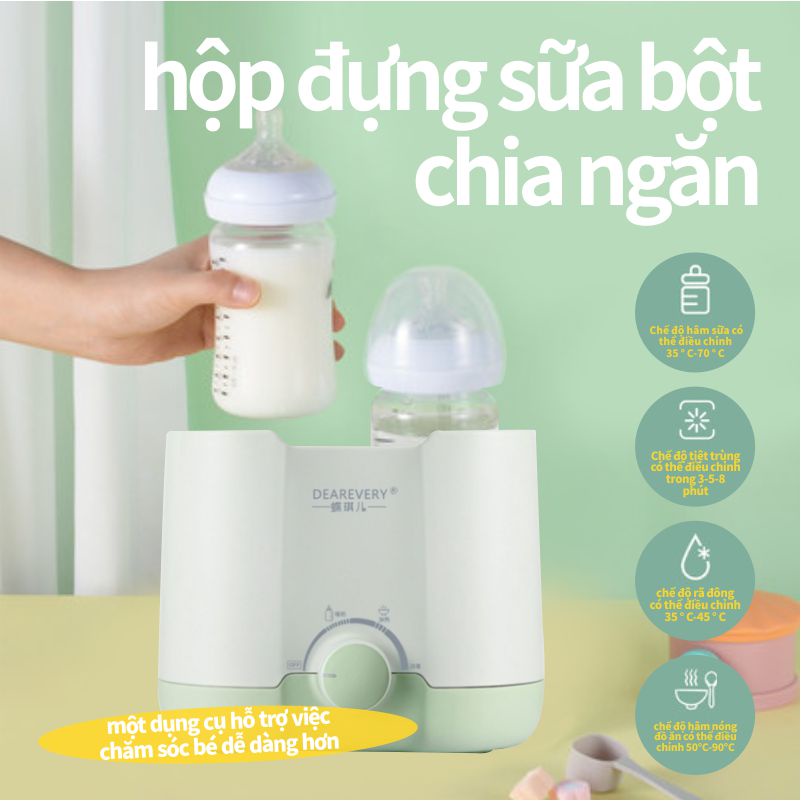Máy hâm sữa bình cổ rộng, hâm sữa, ủ sữa và thức ăn, tiệt trùng bình sữa