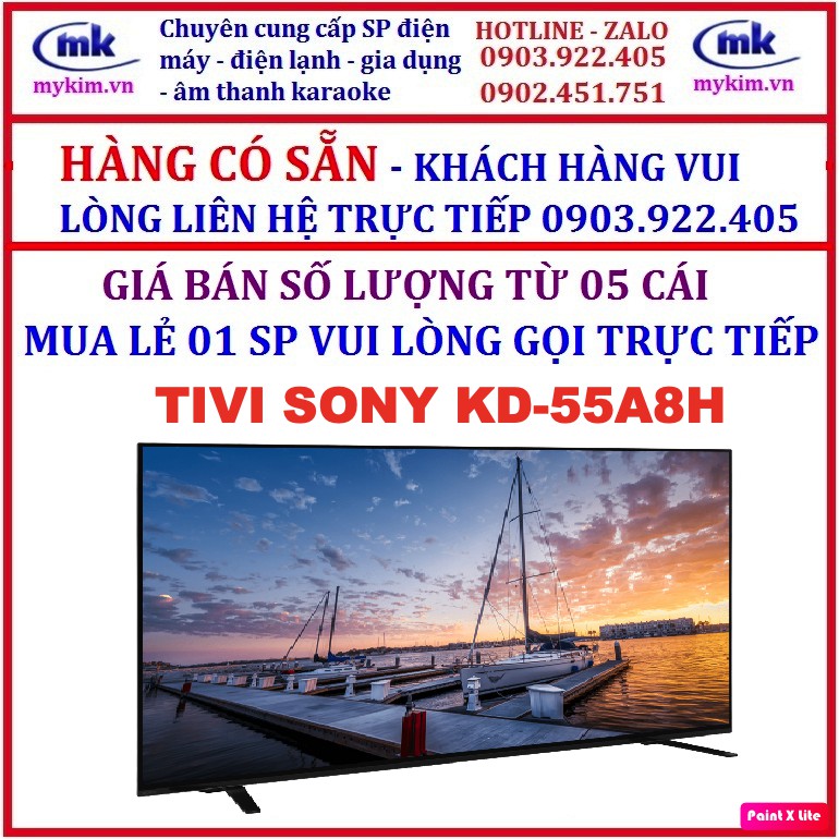 GIÁ BÁN SỐ LƯỢNG TỪ 05 CÁI : TIVI 55 INCHES OLED SONY KD-55A8H HÀNG CHÍNH HÃNG MỚI 100% , BẢO HÀNH CHÍNH HÃNG | BigBuy360 - bigbuy360.vn