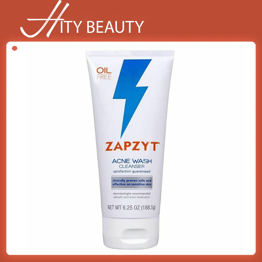 Sữa rửa mặt Zapzyt acne wash 2% BHA 6.25 oz ( 188gram or 177gram )- Bill US - Hity Beauty