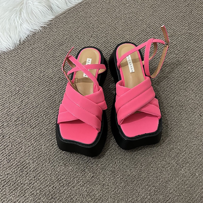 Sandal Đế Dày Thiết Kế Mới Thời Trang Theo Phong Cách Pháp