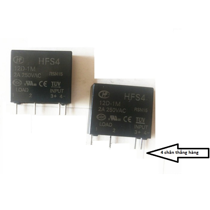 Rơle 12D 12v 4 chân HFS4