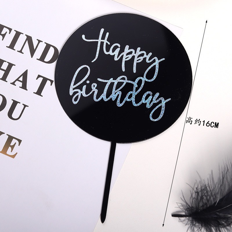 Que Cắm Trang Trí Bánh Kem Hình Chữ Happy BIRTHDAY