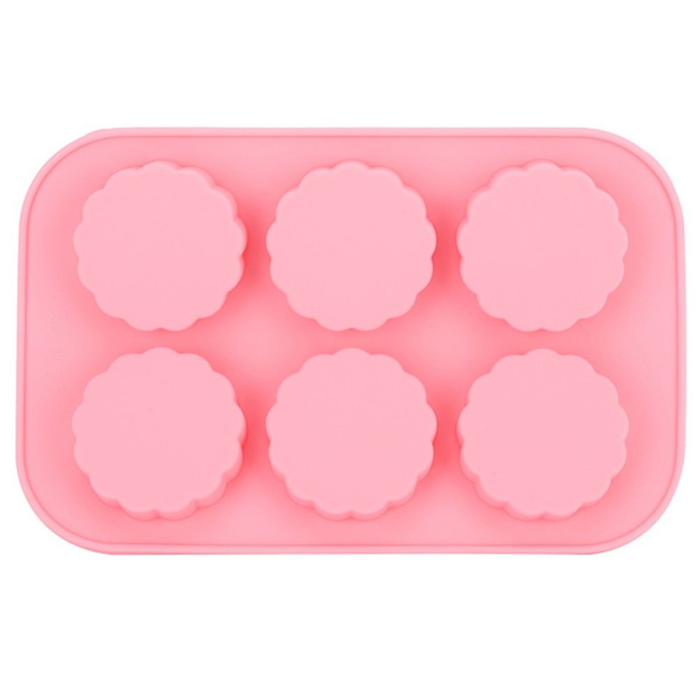 Epoch Khuôn Làm Bánh Trung Thu / Xà Phòng 6 Ngăn Hình Tròn Bằng Silicon Có Thể Tái Sử Dụng
