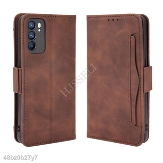 Chính Hãng Ốp Lưng Điện Thoại Dạng Ví Da Lật Dành Cho OPPO Reno6 Z 5G Reno5 Reno4 Pro Reno3