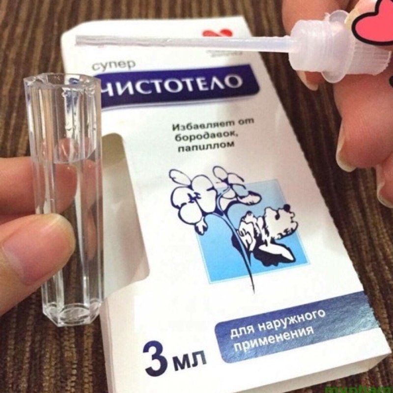 Gel tẩy nốt ruồi, mụn cóc, mụn thịt của Nga