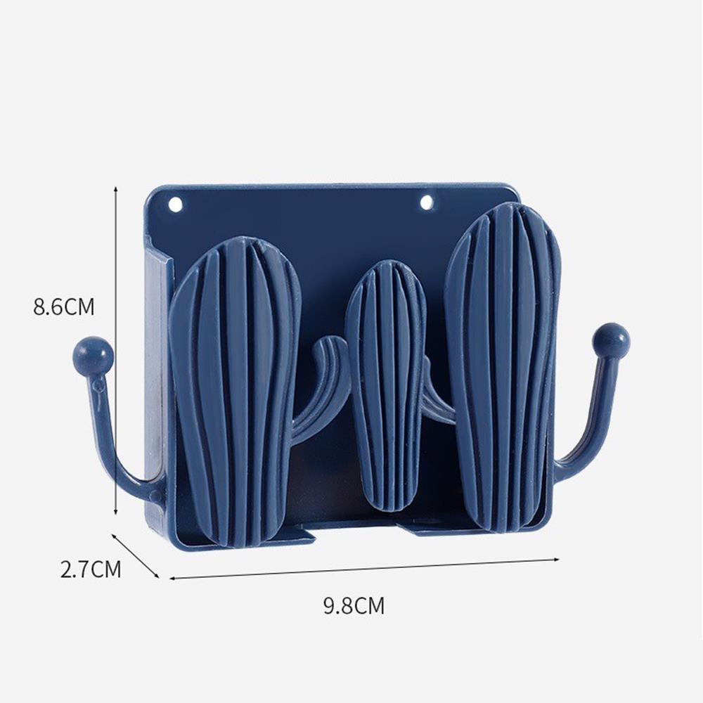 Kệ gắn tường đựng điện thoại - điều khiển - treo đồ đa năng (Dán hoặc Khoan) cỡ 8 x 10cm KM18011a