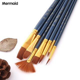 Set 7 Cọ Vẽ Tranh Sơn Dầu Cán Gỗ