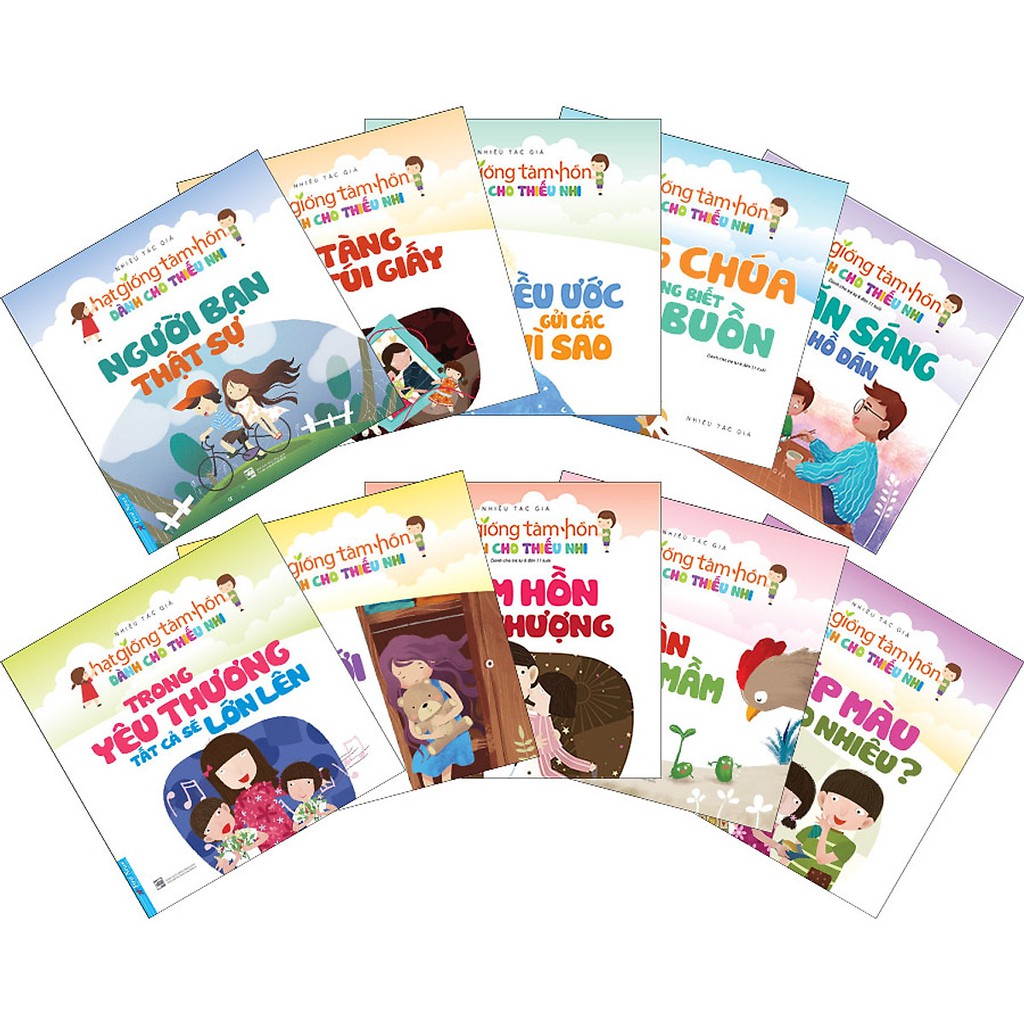 [Mã LIFEXANH24 giảm 10% đơn 99K] Sách - Combo Trọn Bộ 10 Quyển: Hạt Giống Tâm Hồn Dành Cho Thiếu Nhi (Tái Bản)