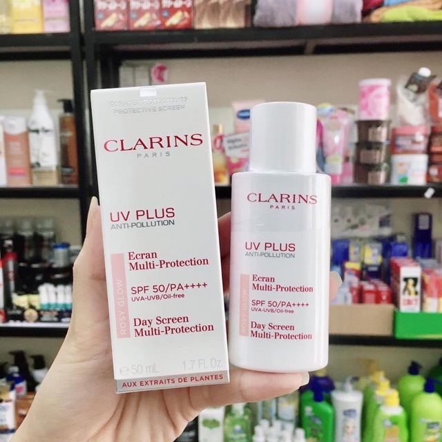 Kem chống nắng Clarins Rosy Glow 50/pA+++ 50ml