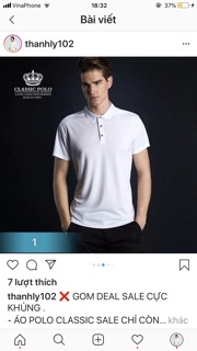 Áo polo nam( khách note màu size)