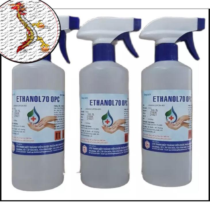 [FreeShip]  Nước rửa tay khô cồn diệt khuẩn ( SP CTY DƯỢC-  OPC) CHAI 500ml/1L, CỒN rủa tay ETHANOL 70 ĐỘ chai 500ML/1L