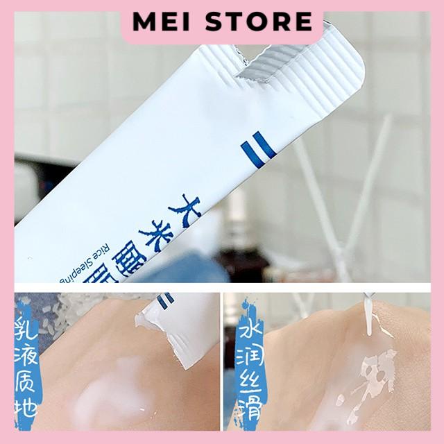 Mặt Nạ Ngủ Hanru Gạo Làm Sáng Và Căng Bóng Da ( Hộp 20 gói)