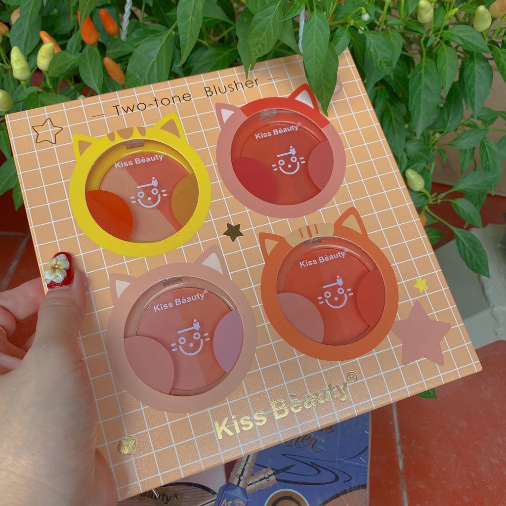 Bảng 4 hộp phấn má 2 ngăn CatBlusher | BigBuy360 - bigbuy360.vn